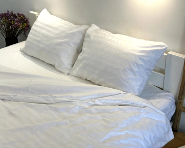 Набір наволочок з сатин-страйпу LARA 2 шт 50х70 білий dn13009