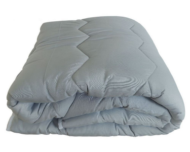 Одеяло зимнее шерстяное Vladi стеганое полуторное 140х205 плотность 400 с наполнителем из новозеландской шерсти Grey