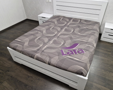 Простынь на резинке LARA ранфорс dp12073 160х200х25