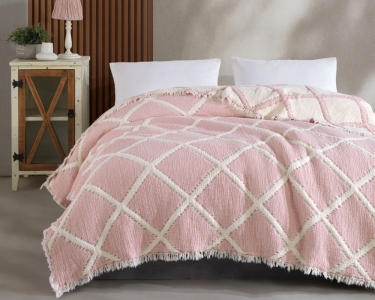 Турецкое муслиновое покрывало Moss Ivory Muslin 230х250 Pudra