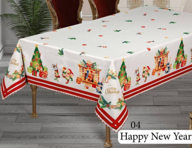 Скатертина новорічна 160х220 Happy New Year 4
