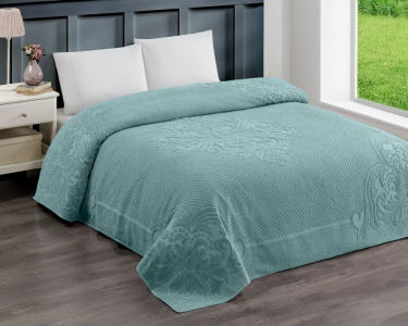 Махровая простынь-покрывало Zeron Turkey 150х220 Bawer Turkiaz