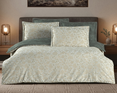 Турецкое постельное белье La Romano Mona Premium Satin Edesa Beige евро