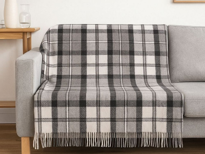 Плед Vladi Palermo Crocus серо-антрацитовый 140х200