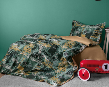 Турецкое подростковое постельное белье Issimo Digital Satin 160 х 220 см Rocky