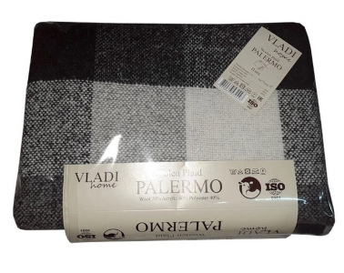Плед Vladi Palermo Pictor серо-антрацитовый 170х210