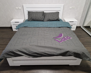 Постельное белье LARA бязь d11360e160 с простынью на резинке 160х200х25 евро 200х220 см