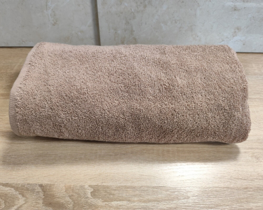 Полотенце турецкое махровое однотонное Zeron 70х140 Kahve плотность 500 г/м2