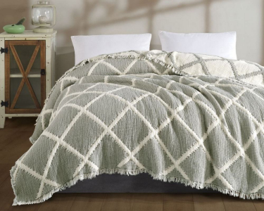 Турецкое муслиновое покрывало Zeron JACQUARD exclusive 230х250 Vivus Adacayi