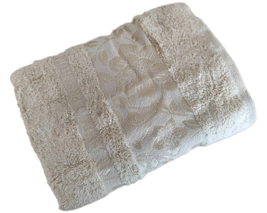 Турецкое бамбуковое махровое полотенце Cestepe 50х90 Bamboo Bej