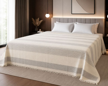 Простынь махровая Parisa Home Pike 150х200 плотность 400 г/м2 крем