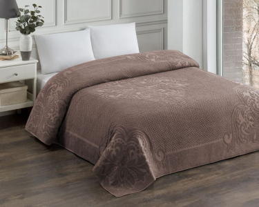 Махровая простынь-покрывало Zeron Turkey 150х220 Bawer Kafve