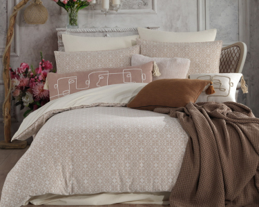 Турецкое постельное белье из вареного хлопка Prima Casa Stonewashed Ranforse 200 х 220 см Traditional
