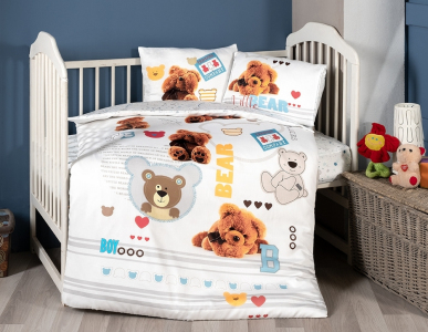 Турецька дитяча постільна білизна First Choice Baby Digital Bamboo Bear