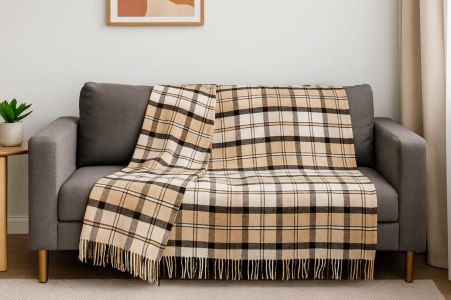 Плед Vladi Palermo Crocus песочно-серый 140х200