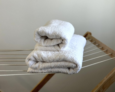 Набор турецких махровых полотенец Zeron 50х90+70х140 белый плотность 550 г/м2