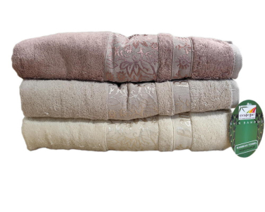 Набор бамбуковых махровых турецких полотенец Cestepe 3 штуки 70х140 Bamboo Lora №2