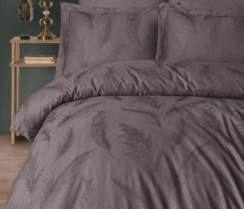 Постельное белье Saheser Delux Jacquard 300 TC 200х220 см Hazel Vizon