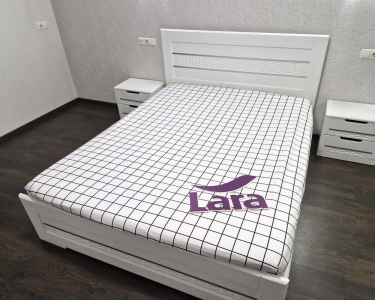 Простынь на резинке LARA бязь dp11357 160х200х25