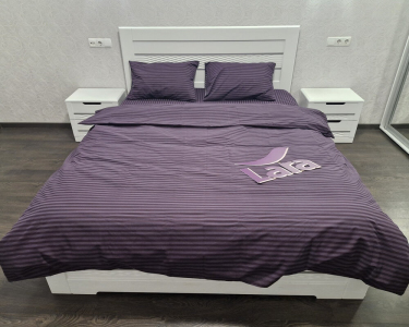 Постельное белье LARA бязь-страйп Violet d11353s семейное