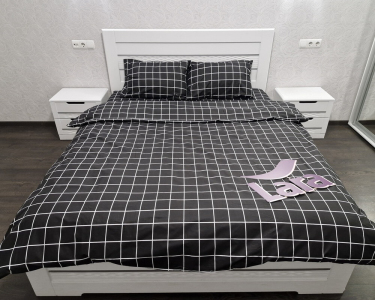 Постельное белье LARA бязь d11358e160 с простынью на резинке 160х200х25 евро 200х220 см