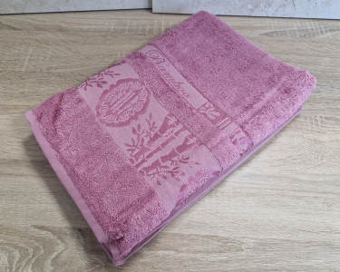 Турецкое бамбуковое махровое полотенце Zeron 70х140 Bamboo Gulkurusu