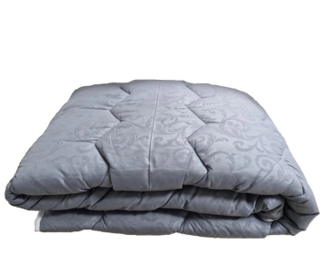 Одеяло зимнее шерстяное Vladi стеганое евро 200х220 плотность 400 с наполнителем из новозеландской шерсти Grey