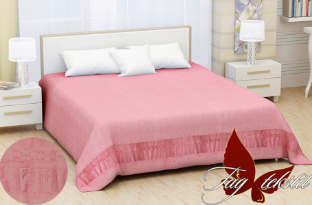 Простынь махровая Hanibaba Bamboo pink 200х220