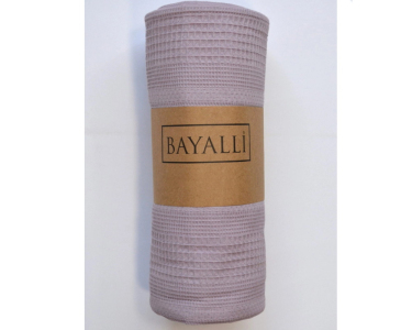 Турецьке вафельне простирадло-покрывало Bayalli 200×230 см Lilac