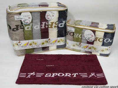 Набор полотенец из 6 штук Cestepe VIP Cotton Sport