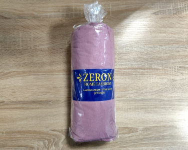 Простынь на резинке трикотажная Zeron Pink 90х200х30