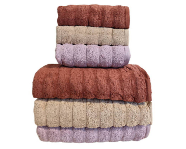 Набор махровых турецких полотенец Cestepe 50х90 3 штуки + 70х140 3 штуки DE LUX Loft Spring