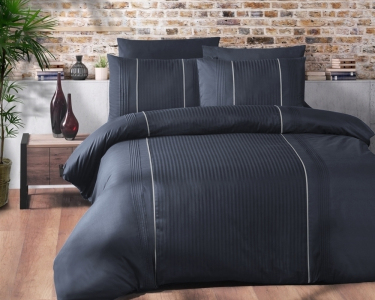 Турецкое постельное белье First Choice De Luxe ранфорс Elegant Denim евро
