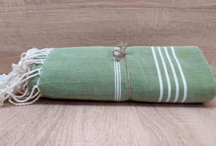 Полотенце пештемаль Turkish Towel хаки 100х180 