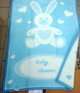 Плед-одеяло детское двустороннее Zeron Baby shower 100х120 в ассортименте