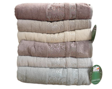 Набор бамбуковых махровых турецких полотенец Cestepe 6 штук Bamboo Lora 70х140