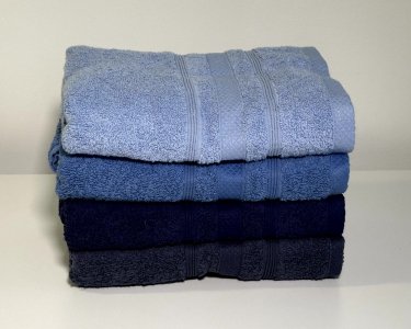 Набір махрових рушників 50х90 Ada Turkey 4 шт Blue 
