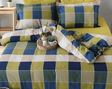 Турецька постільна білизна Istanbul фланель Echo Yesil євро