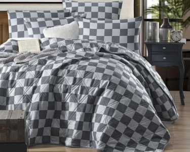 Покривало стьобане двостороннє EnLora Home Kareli Saten 240х220