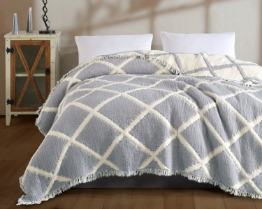 Турецьке муслінове покривало Moss Ivory Muslin 230х250 Gri