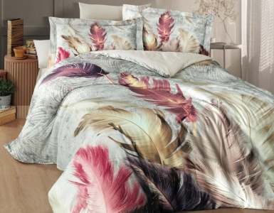 Турецька постільна білизна First Choice VIP сатин 3D Yalens євро