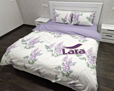 Постельное белье LARA ранфорс d12074d двуспальное