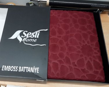 Покривало акрилове Sesli турецьке 160x220 Bordo