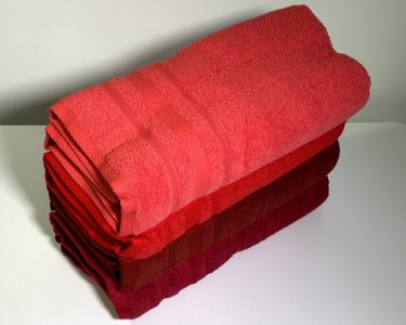 Набір махрових рушників 70х140 Ada Turkey 4 шт Red