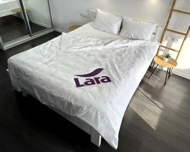 Постільна білизна ОПТ бязь-страйп 125 г/м2 1х1 біла двоспальна