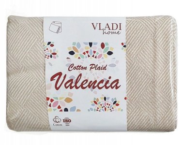 Плед Vladi Валенсия цвета в ассортименте 200х220 ОПТ