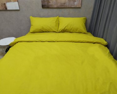 Постільна білизна LARA бязь d11192d Yellow двоспальна
