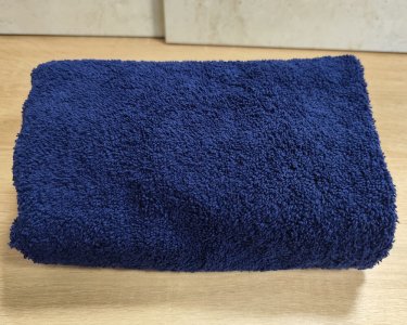 Рушник турецький махровий однотонний Zeron 50х90 Dark Blue щільність 500 г/м2