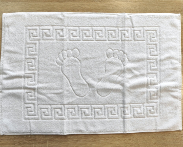 Полотенце для ног отельное Turkey 50х70 белое плотность 750 г/м2 низкая петля ОПТ