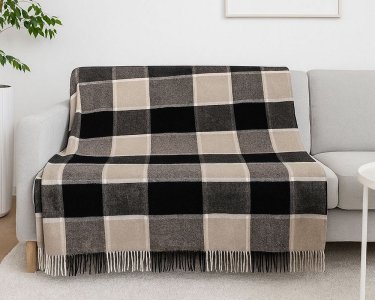 Плед Vladi Palermo Sofa бело-песочно-касторовый 170х210